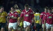 19 June 2001; Jeremy Davidson of British and Irish Lions leaves the pitch dejected following the match between Australia A and British and Irish Lions at North Power Stadium in Gosford, New South   Wales, Australia. Photo by Matt Browne/Sportsfile