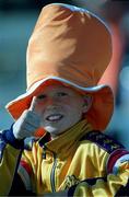 9 June 2001; A young Armagh supporter ahead of the Bank of Ireland All-Ireland Senior Football Championship Qualifier Round 1 match between Down and Armagh at Casement Park in Belfast. Photo by Ray McManus/Sportsfile