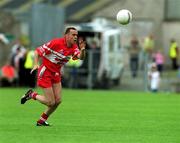 17 June 2001; Gary Coleman of Derry during the Bank of Ireland Ulster Senior Football Championship Semi-Final match between Tyrone and Derry at St Tiernach's Park in Clones, Monaghan. Photo by Damien Eagers/Sportsfile