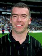 17 June 2001; Referee Pat McEnaney ahead of the Bank of Ireland Leinster Senior Football Championship Semi-Final match between Dublin and Offaly at Croke Park in Dublin. Photo by Aoife Rice/Sportsfile
