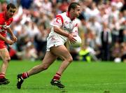 17 June 2001; Stephen O'Neill of Tyrone during the Bank of Ireland Ulster Senior Football Championship Semi-Final match between Tyrone and Derry at St Tiernach's Park in Clones, Monaghan. Photo by Damien Eagers/Sportsfile