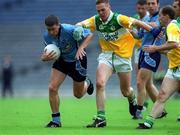 17 June 2001; Senan Connell of Dublin in action against Ger Rafferty of Offaly during the Bank of Ireland Leinster Senior Football Championship Semi-Final match between Dublin and Offaly at Croke Park in Dublin. Photo by Ray McManus/Sportsfile