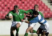 23 June 2001; Andrew Maxwell of Ireland is tackled by Frederico Martin Aramburu of Argentina during the 2001 Southern Hemisphere Under-21 Championship match between Ireland and Argentina at Sydney Showground in Sydney Olympic Park, Australia. Photo by Matt Browne/Sportsfile