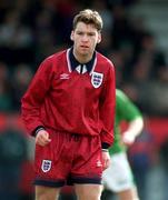 27 March 1995; Kevin Gallen of England during the UEFA U21 Championship Qualifier between Republic of Ireland and England at Dalymount Park in Dublin. Photo by Ray McManus/Sportsfile