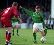 27 March 1995; Billy Woods of Republic of Ireland during the UEFA U21 Championship Qualifier between Republic of Ireland and England at Dalymount Park in Dublin. Photo by Ray McManus/Sportsfile