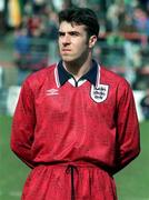 27 March 1995; David Unsworth of England ahead of the UEFA U21 Championship Qualifier between Republic of Ireland and England at Dalymount Park in Dublin. Photo by David Maher/Sportsfile