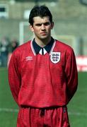 27 March 1995; Neil Shipperley of England ahead of the UEFA U21 Championship Qualifier between Republic of Ireland and England at Dalymount Park in Dublin. Photo by David Maher/Sportsfile