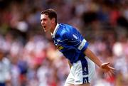 24 June 2001; Edward Jackson of Cavan celebrates at the final whistle of the Bank of Ireland Ulster Senior Football Championship Semi-Final match between Monaghan and Cavan at St Tiernach's Park in Clones, Monaghan. Photo by David Maher/Sportsfile