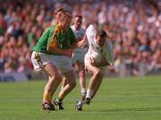 24 June 2001; Martin Ryan of Kildare in action against Graham Geraghty of Meath during the Bank of Ireland Leinster Senior Football Championship Semi-Final match between Meath and Kildare at Croke Park in Dublin. Photo by Damien Eagers/Sportsfile