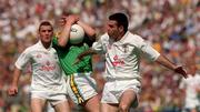 24 June 2001; Graham Geraghty of Meath in action against Ken Doyle of Kildare during the Bank of Ireland Leinster Senior Football Championship Semi-Final match between Meath and Kildare at Croke Park in Dublin. Photo by Brian Lawless/Sportsfile