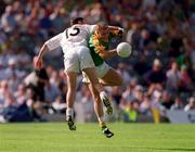 24 June 2001; Cormac Murphy of Meath in action against Padraig Brennan of Kildare during the Bank of Ireland Leinster Senior Football Championship Semi-Final match between Meath and Kildare at Croke Park in Dublin. Photo by Damien Eagers/Sportsfile