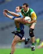 17 June 2001; Barry Malone of Offaly in action against Ian Robertson of Dublin during the Bank of Ireland Leinster Senior Football Championship Semi-Final match between Dublin and Offaly at Croke Park in Dublin. Photo by Ray McManus/Sportsfile