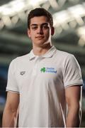 12 May 2016; Ireland swimmer Alex Murphy prior to departure for the European Swimming Championships in London, United Kingdom, from the16th of May to the 22nd of May 2016. National Aquatic Centre, Abbotstown, Dublin. Picture credit: Seb Daly / SPORTSFILE