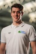 12 May 2016; Ireland swimmer Jordan Sloan prior to departure for the European Swimming Championships in London, United Kingdom, from the16th of May to the 22nd of May 2016. National Aquatic Centre, Abbotstown, Dublin. Picture credit: Seb Daly / SPORTSFILE
