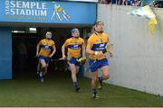 8 May 2016; Aaron Cunningham, Pádraic Collins and David Reidy of Clare before the Allianz Hurling League, Division 1 Final - Replay, Clare v Waterford, at Semple Stadium, Thurles, Tipperary. Picture credit: Piaras Ó Mídheach / SPORTSFILE