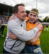 8 May 2016; Clare manager Davy Fitzgerald is congratulated by a supporter after the Allianz Hurling League, Division 1 Final - Replay, Clare v Waterford, at Semple Stadium, Thurles, Tipperary. Picture credit: Piaras Ó Mídheach / SPORTSFILE