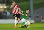 13 May 2016; John Dunleavy of Cork City in action against Ronan Curtis of Derry City during the SSE Airtricity League Premier Division, SSE Airtricity League Premier Division, Cork City v Derry City in Turners Cross, Cork. Photo by Eóin Noonan/Sportsfile