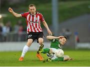13 May 2016; John Dunleavy of Cork City in action against Ronan Curtis of Derry City during the SSE Airtricity League Premier Division, SSE Airtricity League Premier Division, Cork City v Derry City in Turners Cross, Cork. Photo by Eóin Noonan/Sportsfile