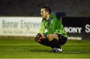 13 May 2016; Ciaran Gallagher, Finn Harps goalkeeper, looks dejected at the end of the game after conceding seven goals during the SSE Airtricity League Premier Division, Finn Harps v Dundalk in Finn Park, Ballybofey, Co. Donegal. Photo by Oliver McVeigh/Sportsfile
