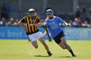 14 May 2016; Mark O'Keffe of Dublin in action against Victor Costello of Kilkenny during the Electric Ireland Leinster GAA Minor Championship, semi-final, Dublin v Kilkenny at Parnell Park, Dublin. Picture credit: Ray McManus / SPORTSFILE
