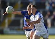 14 May 2016; Stephen Attride of Laois in action against Dean Healy of Wicklow during the Leinster GAA Football Senior Championship, Round 1, Laois v Wicklow in O'Moore Park, Portlaoise, Co. Laois. Photo by Matt Browne/Sportsfile