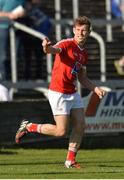 14 May 2016; Anthony Williams of Louth celebrates scoring his side's second goal during the Leinster GAA Football Senior Championship, Round 1, Louth v Carlow in O'Moore Park, Portlaoise, Co. Laois. Photo by Piaras O Midheach/Sportsfile
