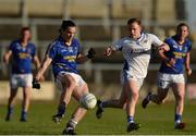 14 May 2016; Paul Cunningham of Wicklow in action against Paul Cahillane of Laois during the Leinster GAA Football Senior Championship, Round 1, Laois v Wicklow in O'Moore Park, Portlaoise, Co. Laois. Photo by Piaras O Midheach/Sportsfile