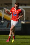14 May 2016; Ryan Burns of Louth celebrates scoring his side's first goal during the Leinster GAA Football Senior Championship, Round 1, Louth v Carlow in O'Moore Park, Portlaoise, Co. Laois. Photo by Piaras O Midheach/Sportsfile
