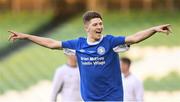 14 May 2016; Crumlin United's Gregory Moorhouse celebrates after scoring his side's fifth goal of the game. FAI Intermediate Cup Final, Crumlin United v Letterkenny Rovers. Aviva Stadium, Dublin. Picture credit: Ramsey Cardy / SPORTSFILE