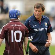 29 May 2010; Galway manager John McIntyre talking to Damien Hayes before the game. Leinster GAA Hurling Senior Championship, Galway v Wexford, Nowlan Park, Kilkenny. Picture credit: Ray McManus / SPORTSFILE