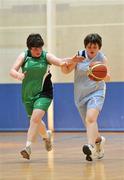 11 June 2010; Jane Murphy, from Navan Road, Dublin, Eastern Region, in action against Ann Coen, from Galway, Connaught, during the Womens Basketball during the second day of the 2010 Special Olympics Ireland Games. University of Limerick, Limerick. Picture credit: Diarmuid Greene / SPORTSFILE
