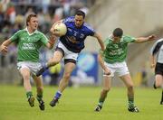 12 June 2010; Paul Brady, Cavan, in action against Daniel Ward and Mark Little, Fermanagh. Ulster GAA Football Senior Championship Quarter-Final, Cavan v Fermanagh, Kingspan Breffni Park, Cavan. Picture credit: Oliver McVeigh / SPORTSFILE