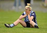 12 June 2010; A dejected Aoife Curran, Dublin, at the end of the game. All-Ireland U14 A Ladies Football Championship Final, Dublin v Galway, St. Brigids GAA Club, Kiltoom, Co. Roscommon. Photo by Sportsfile