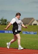 12 June 2010; Eileen McDonagh, from Enniskillen, Fermanagh, Ulster Region, in action during the 50m walk event during the third day of the 2010 Special Olympics Ireland Games. University of Limerick, Limerick. Picture credit: Stephen McCarthy / SPORTSFILE