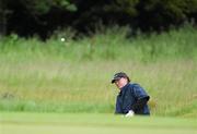 13 June 2010; Eamonn Darcy pitches onto the 15th green. The Handa Irish Seniors Open Golf Championship, Carton House, Maynooth, Co. Kildare. Picture credit: Matt Browne / SPORTSFILE