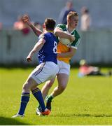 15 May 2016; Peter Cunningham of Offaly in action against Michael Quinn of Longford during the Leinster GAA Football Senior Championship, Round 1, Offaly v Longford in O'Connor Park, Tullamore, Co. Offaly.  Photo by Piaras O Midheach/Sportsfile