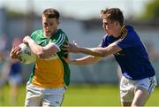 15 May 2016; Nigel Dunne of Offaly in action against Dessie Reynolds of Longford during the Leinster GAA Football Senior Championship, Round 1, Offaly v Longford in O'Connor Park, Tullamore, Co. Offaly.  Photo by Piaras O Midheach/Sportsfile