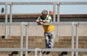 15 May 2016; Offaly supporter Mick McDonagh checks his watch during the Leinster GAA Football Senior Championship, Round 1, Offaly v Longford in O'Connor Park, Tullamore, Co. Offaly.  Photo by Piaras O Midheach/Sportsfile