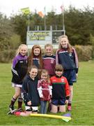 8 May 2016; Front row, from left to right, Corinna Geary O'Sullivan, aged 11, Dearbhla Curran, aged 2, and Michaela O'Sullivan, aged 10, back row, left to right, Jacquie O'Sullivan, aged 10, Saoirse Curran, aged 10, Kelly O'Sullivan, aged 10, and Isabella Curran, aged 11, at the Piarsaigh Na Dromoda Lá na gClubanna celebrations. Lá Na gClubanna - Piarsaigh Na Dromoda. Páirc an Phiarsaigh, Inse na Toinne, Dromid, Co. Kerry. Picture credit: Diarmuid Greene / SPORTSFILE