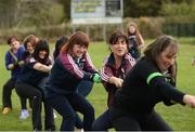 8 May 2016; Tug of war competitors including Eileen Ann Mangan and Siobhan O'Shea during the Piarsaigh Na Dromoda Lá na gClubanna celebrations. Lá Na gClubanna - Piarsaigh Na Dromoda. Páirc an Phiarsaigh, Inse na Toinne, Dromid, Co. Kerry. Picture credit: Diarmuid Greene / SPORTSFILE