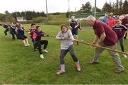 8 May 2016; Sean O'Shea encourages team members during the women's tug of war competition at the Piarsaigh Na Dromoda Lá na gClubanna celebrations. Lá Na gClubanna - Piarsaigh Na Dromoda. Páirc an Phiarsaigh, Inse na Toinne, Dromid, Co. Kerry. Picture credit: Diarmuid Greene / SPORTSFILE