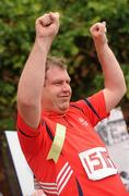 13 June 2010; Munster Region athlete Thomas Windle, from Listowel, Kerry, celebrates his Throw award during the final day of the 2010 Special Olympics Ireland Games. University of Limerick, Limerick. Picture credit: Stephen McCarthy / SPORTSFILE