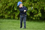 17 May 2016; 3 year old Sevie Trowlen, from Glenavy, Co. Antrim, at the practice day prior to the Dubai Duty Free Irish Open Golf Championship at The K Club in Straffan, Co. Kildare. Photo by Matt Browne/Sportsfile
