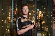 18 May 2016; Opel Ireland kicked off their 2016 season as proud supporters of GAA, with the announcement of Ciaran Kilkenny, Dublin, and Conor McGrath, Clare, as the Opel GAA/GPA All-Star Players of the Month for April in football and hurling respectively. Pictured is Ciaran Kilkenny of Dublin with his GAA/GPA Opel Player of the Month Award at a reception in Croke Park. Croke Park, Dublin. Photo by Brendan Moran/Sportsfile