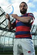 18 May 2016; Mick McGrath, Clontarf, Division 1A Top Try Scorer, pictured at the fourth annual Ulster Bank League Awards in the Aviva Stadium. Ireland Head Coach, Joe Schmidt, was on hand to present the awards which recognise the commitment and dedication shown by players across all Ulster Bank League divisions. Ulster Bank League Awards. Aviva Stadium, Lansdowne Road, Dublin. Photo by Seb Daly/Sportsfile