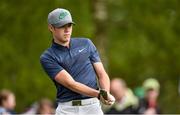 18 May 2016; Singer Niall Horan of One Direction during the Dubai Duty Free Irish Open Golf Championship Pro-Am at The K Club in Straffan, Co. Kildare. Photo by Brendan Moran/Sportsfile