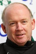 17 June 2010; Ireland head coach Declan Kidney speaking during a press conference ahead of their match against the New Zealand Maori team on Friday. Ireland rugby squad press conference, International Stadium, Rotorua, New Zealand. Picture credit: Wayne Drought / SPORTSFILE