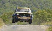 19 June 2010; Daniel McKenna and Andrew Grennan in their Ford Escort during stage 11 Knockalla of the Topaz Donegal International Rally. Picture credit: Philip Fitzpatrick / SPORTSFILE
