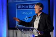 18 May 2016; Ireland Head Coach Joe Schmidt pictured at the fourth annual Ulster Bank League Awards in the Aviva Stadium. Ireland Head Coach, Joe Schmidt, was on hand to present the awards which recognise the commitment and dedication shown by players across all Ulster Bank League divisions. Ulster Bank League Awards. Aviva Stadium, Lansdowne Road, Dublin. Photo by Seb Daly/Sportsfile