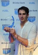 18 May 2016; Ulster Bank Division 1A Rising Star of the Year Joey Carbery, Clontarf, pictured at the fourth annual Ulster Bank League Awards in the Aviva Stadium. Ireland Head Coach, Joe Schmidt, was on hand to present the awards which recognise the commitment and dedication shown by players across all Ulster Bank League divisions. Ulster Bank League Awards. Aviva Stadium, Lansdowne Road, Dublin. Photo by Seb Daly/Sportsfile